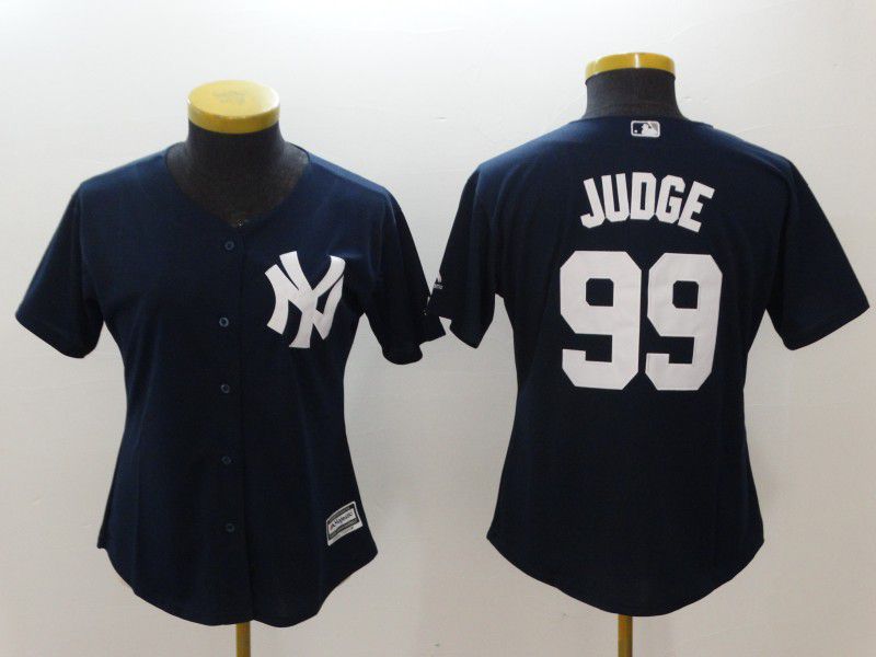 Women New York Yankees #99 Judge Blue MLB Jerseys->new york yankees->MLB Jersey